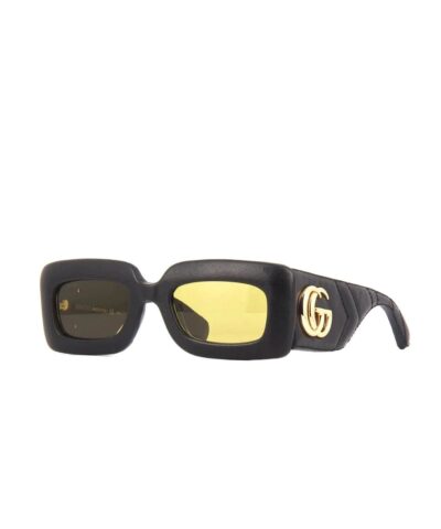 Gucci GG0816S 001 Quilted Leather Flat Top Sunglasses 20239293 3