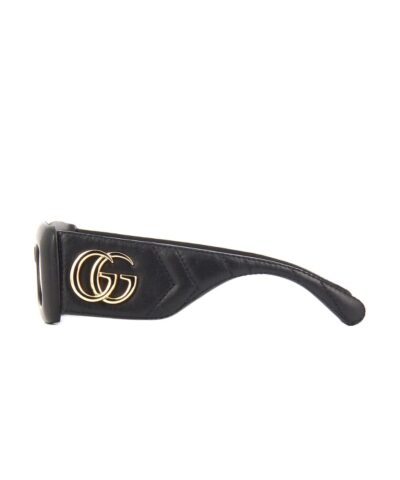 Gucci GG0816S 001 Quilted Leather Flat Top Sunglasses 20239293 4