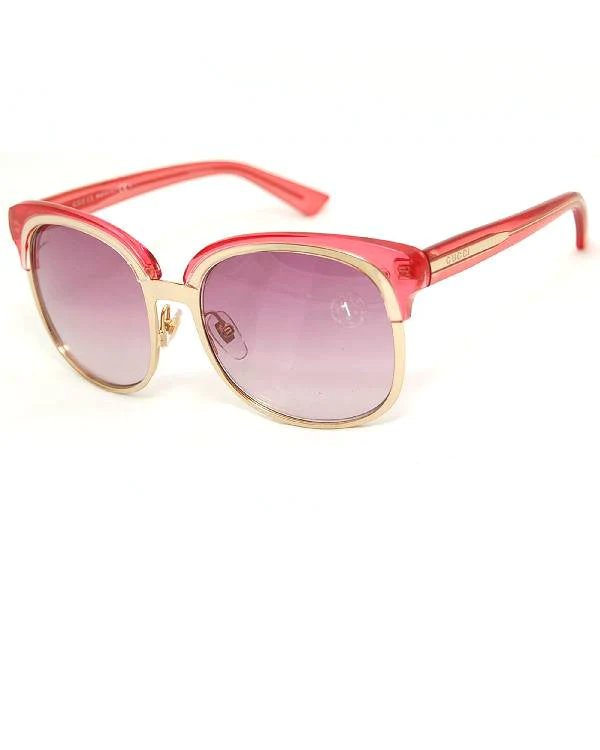Alternative view of Gucci GG4241 EYR/9R Gold / Pink Sunglasses