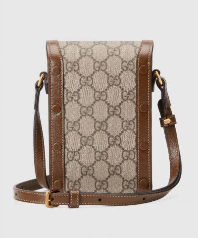 Gucci Horsebit 1955 Mini Bag Brown Leather Trim 20257266 7
