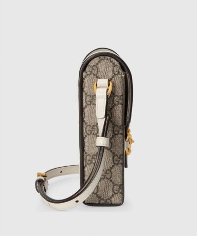 Gucci Horsebit 1955 Mini Bag White Leather Trim 20257253 10
