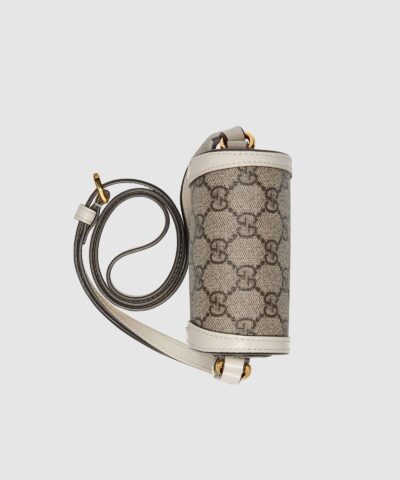 Gucci Horsebit 1955 Mini Bag White Leather Trim 20257253 3