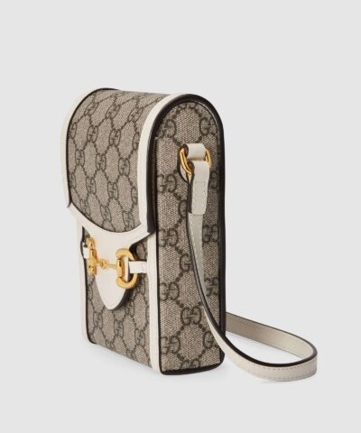 Gucci Horsebit 1955 Mini Bag White Leather Trim 20257253 8