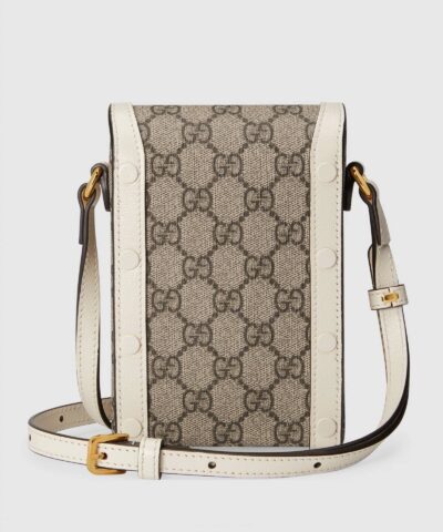 Gucci Horsebit 1955 Mini Bag White Leather Trim 20257253 9