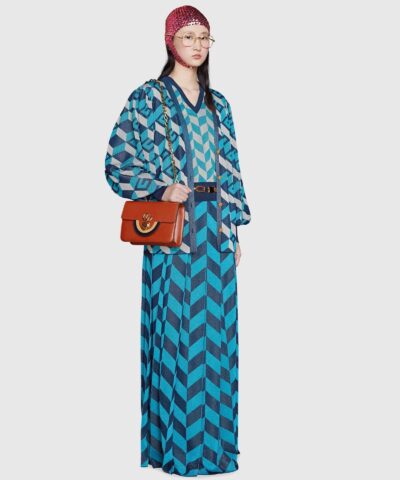 Gucci Lame Jacquard Cardigan with Geometric G 20247504 2