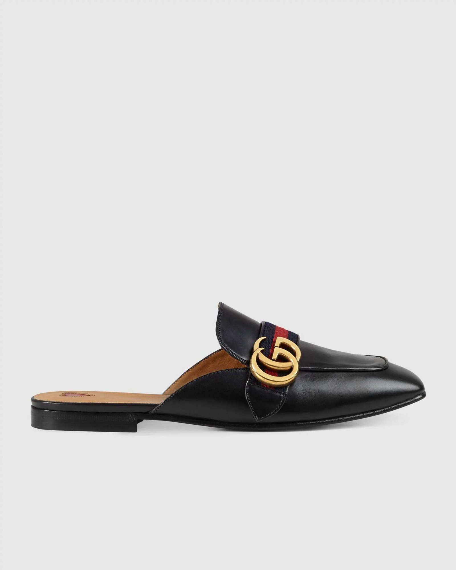 Gucci Leather Slipper, Black-20256128