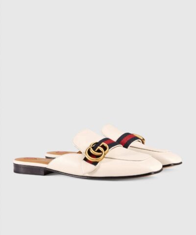 Gucci Leather Slipper White 20256116 1