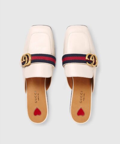 Gucci Leather Slipper White 20256116 2