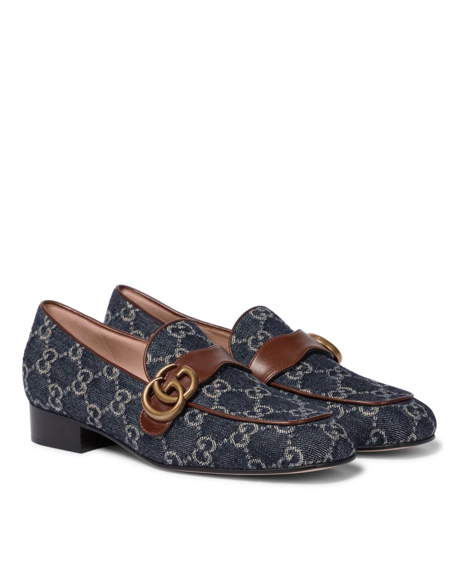 Alternative view of Gucci Marmont GG Medallion Denim Loafers