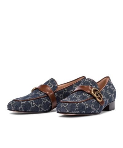 Gucci Marmont GG Medallion Denim Loafers 20248809 5