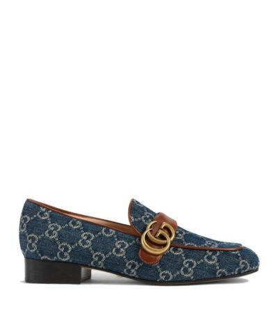 Gucci Marmont GG Medallion Denim Loafers-20248814