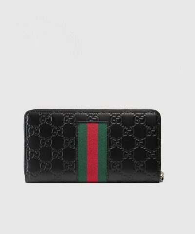 Gucci Signature Web Zip Around Wallet 20251911 2