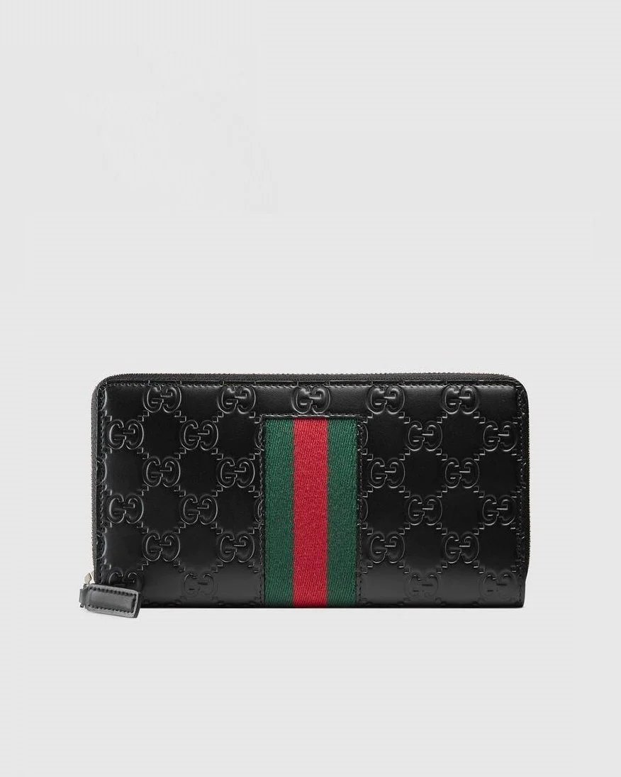 Gucci Signature Web Zip Around Wallet-20251911