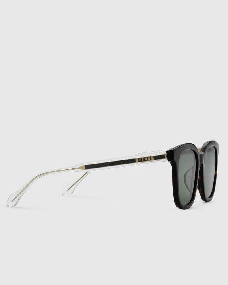 Alternative view of Gucci Specialized Fit Square Acetate Men's Sunglasses