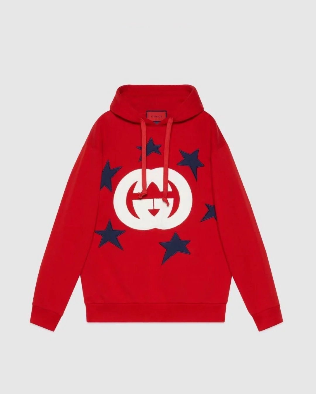 Gucci Star Embroidered Applique Double G Logo Hoodie-20251321