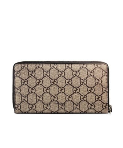 Gucci Tiger Print GG Supreme Zip Around Wallet 20251906 2