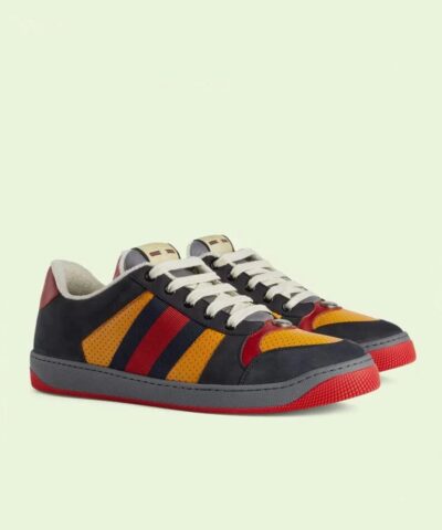 Gucci Womens Black Suede Lovelight Screener Sneaker 20238960 1
