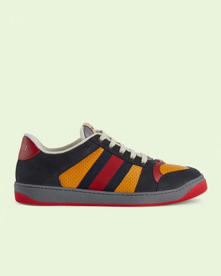 Gucci Women's Black Suede Lovelight Screener Sneaker-20238960