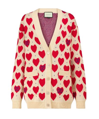 Gucci Women's Gucci Les Pommes Cotton Heart Sweater-20246689