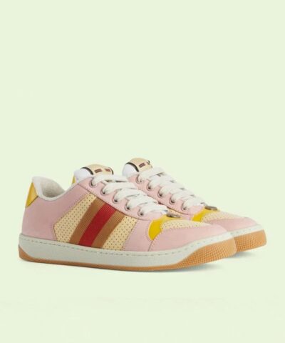 Gucci Womens Pink Lovelight Screener Sneaker 20238972 1