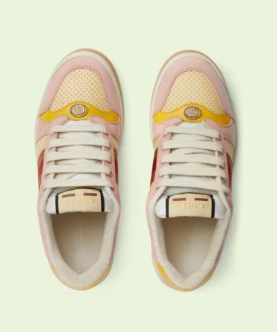 Gucci Womens Pink Lovelight Screener Sneaker 20238972 3