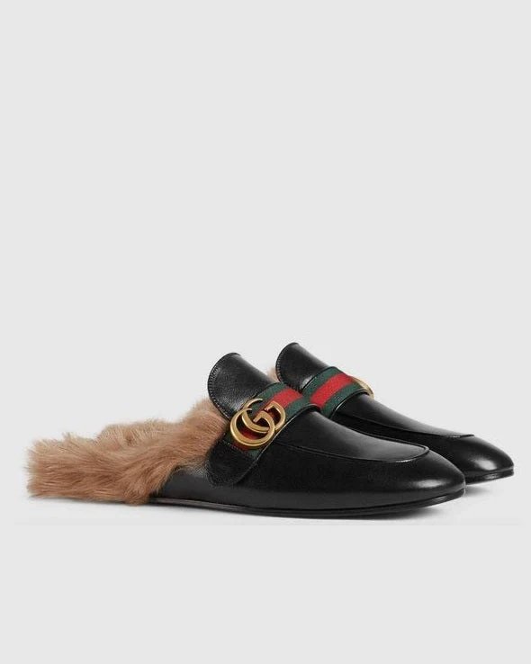 Alternative view of Gucci Women's Princetown Leather Slipper With Double G