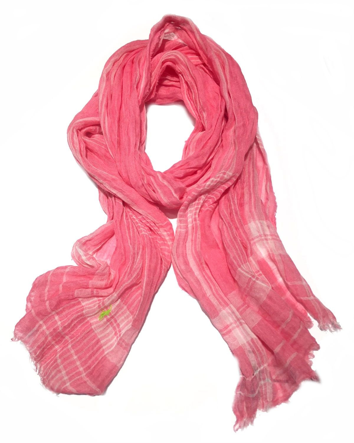 Lauren Ralph Lauren Leaf-Print Check Scarf-20225379