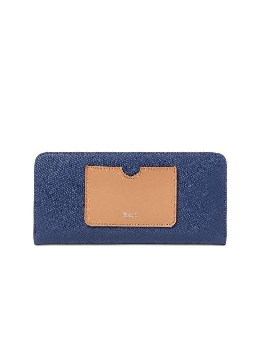 Lauren Ralph Lauren Lindley Snap Continental Leather Wallet-20225440