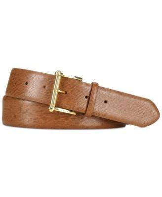 Lauren Ralph Lauren Saffiano Leather Belt Lauren Tan-20229605