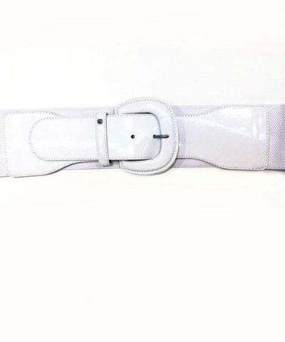 Lauren Ralph Lauren Wide Patent and Elastic Stretch Belt 20229572 1