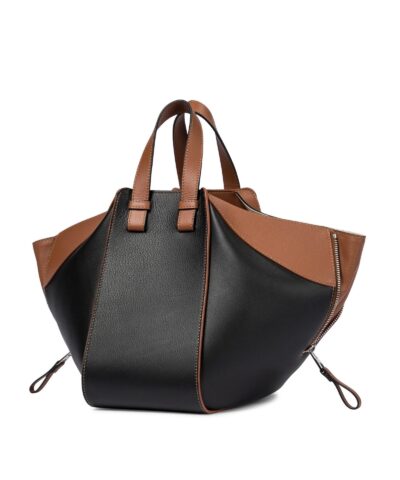 Loewe Hammock Small Leather Shoulder Bag In Black Brown 20252403 1