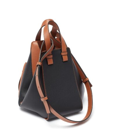 Loewe Hammock Small Leather Shoulder Bag In Black Brown 20252403 3