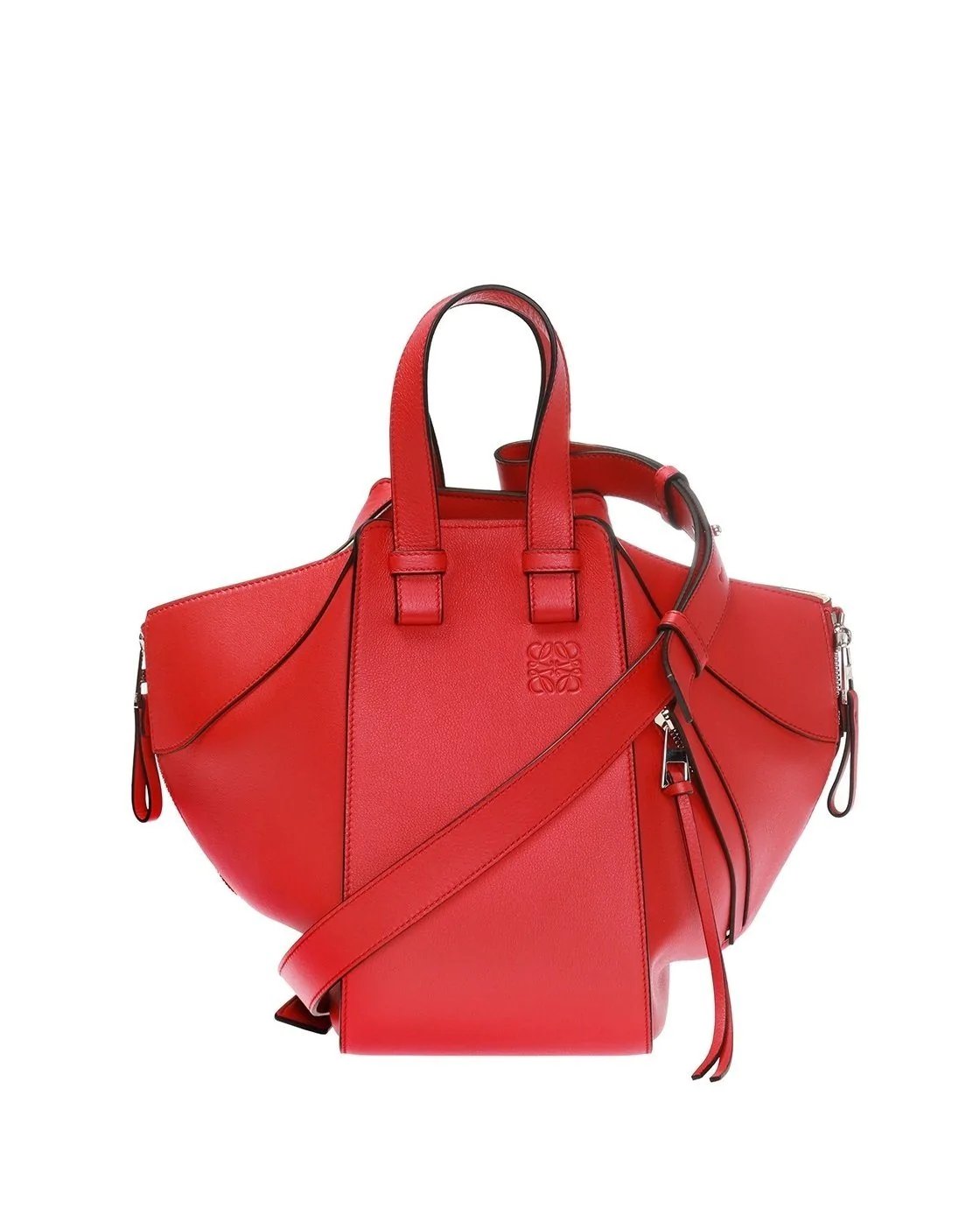 Alternative view of Loewe Hammock Small Leather Shoulder Bag In Red