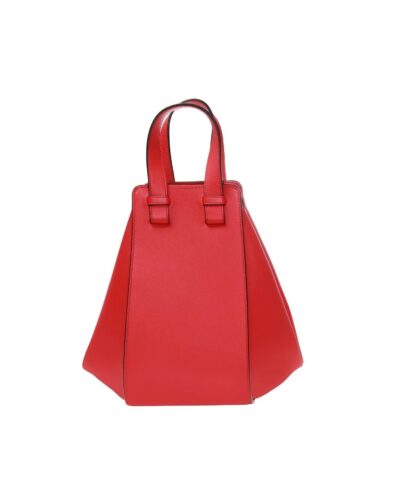 Loewe Hammock Small Leather Shoulder Bag In Red - Image 5