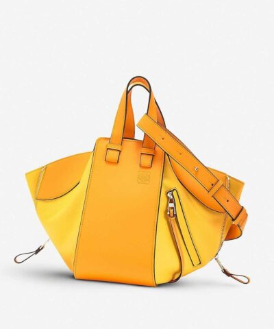 Loewe Hammock Small Leather Shoulder Bag In Yellow 20252444 1