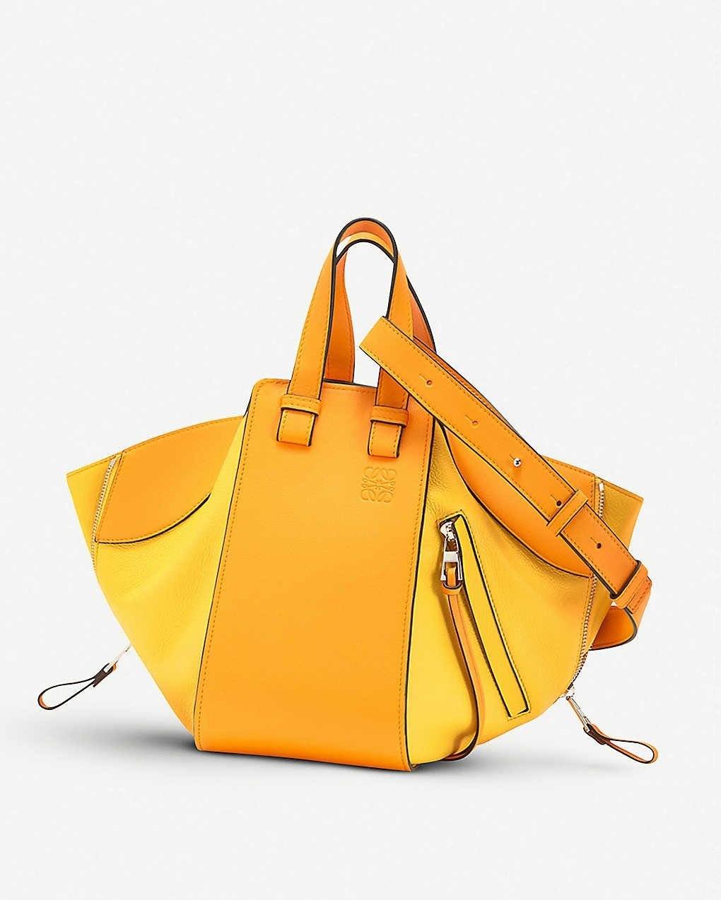 Alternative view of Loewe Hammock Small Leather Shoulder Bag In Yellow