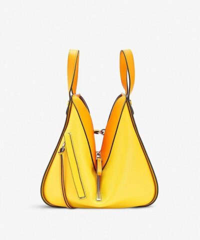 Loewe Hammock Small Leather Shoulder Bag In Yellow 20252444 2