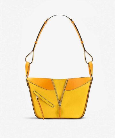 Loewe Hammock Small Leather Shoulder Bag In Yellow 20252444 4