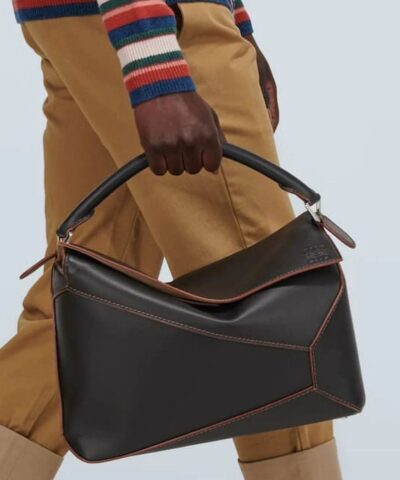 Loewe Large Black Puzzle Edge Bag 20238907 4