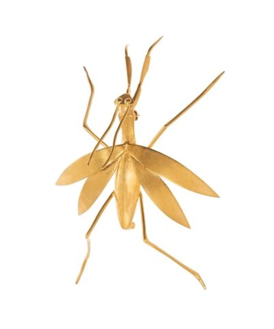 Alternative view of Loewe Metallic Brass Brooch Gold