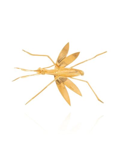 Loewe Metallic Brass Brooch Gold - Image 4