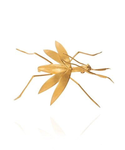 Loewe Metallic Brass Brooch Gold-20251645