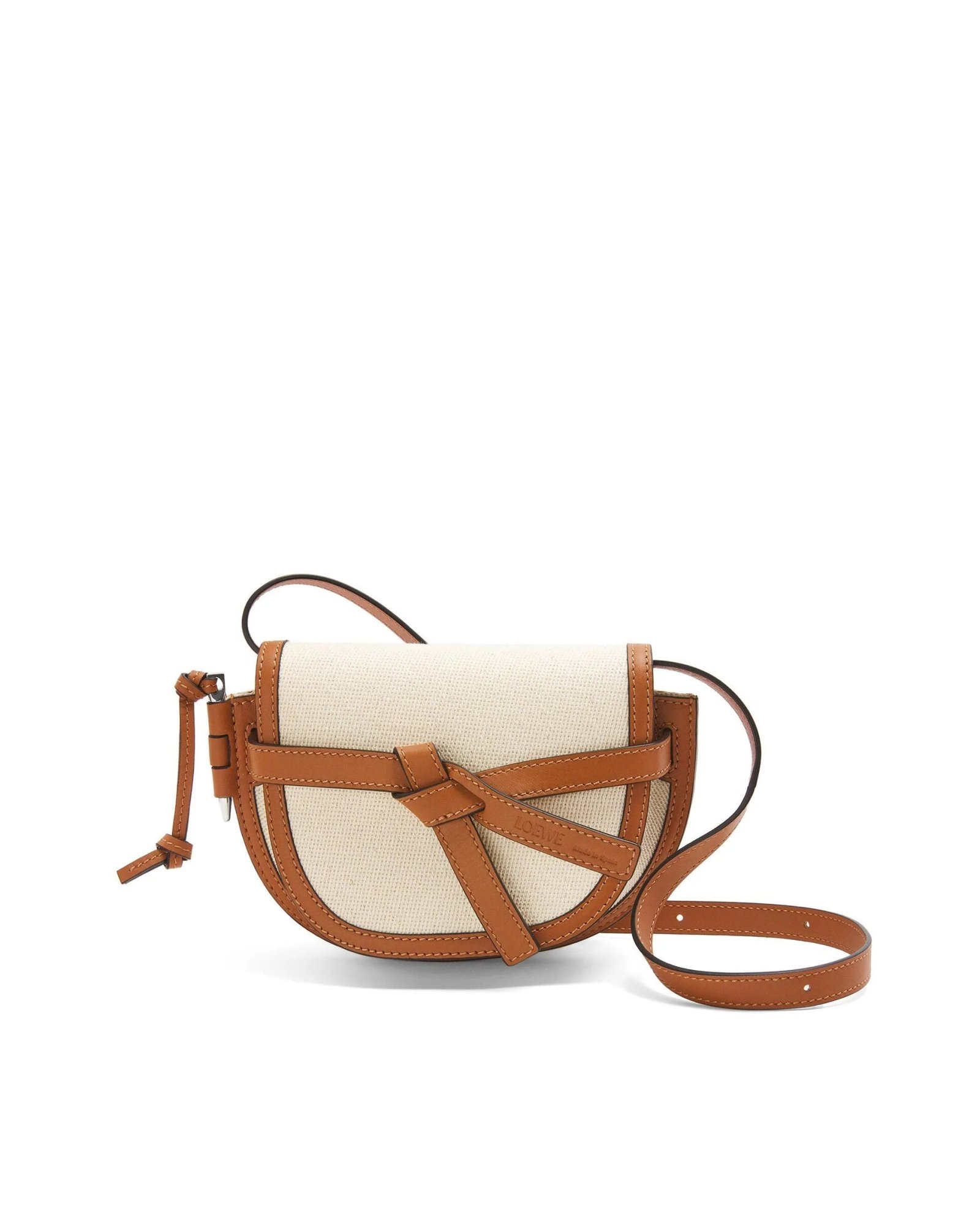 Loewe Mini Gate Dual Bag in Canvas and Calfskin-20252386