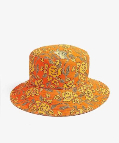 Loewe Paulas Ibiza Cotton Bucket Hat In Orange 20256647 3