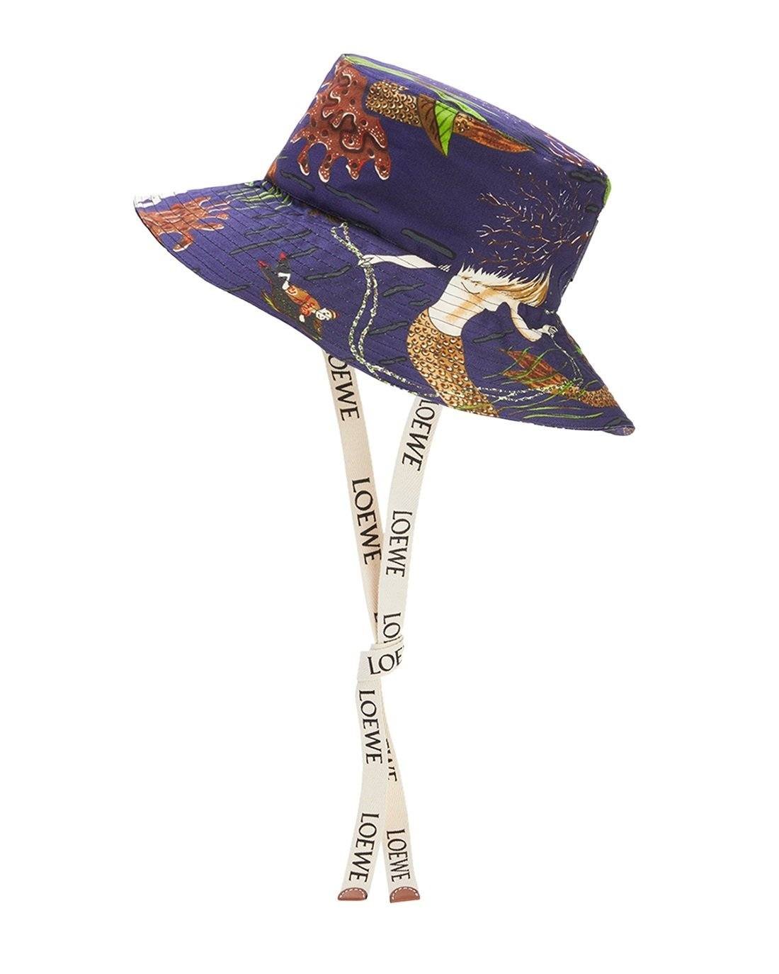 Alternative view of Loewe Paula's Ibiza Mermaid-Print Canvas Bucket Hat
