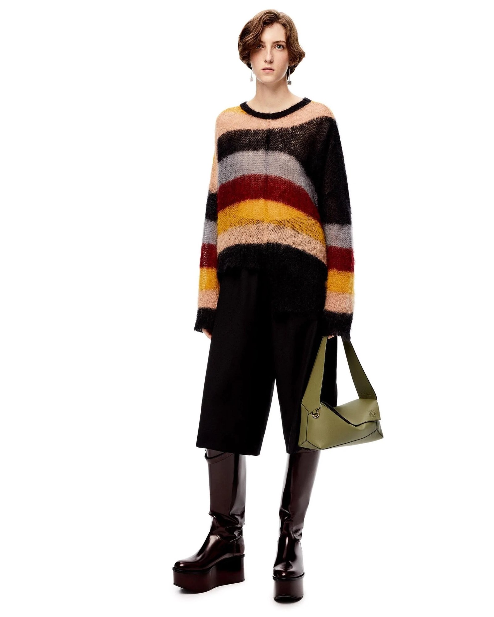 Alternative view of Loewe Puzzle Hobo Bag In Nappa Calfskin