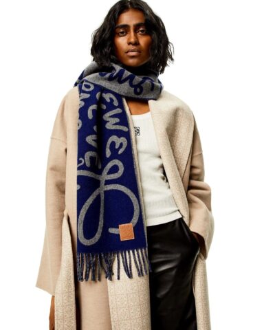 Loewe Scarf In Wool And Cashmere 20238328 2