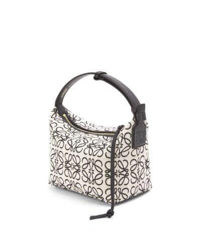 Loewe Small Cubi Bag In Anagram Jacquard And Calfskin 20249980 4