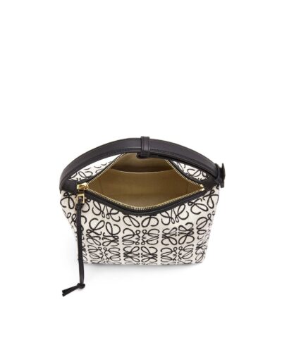 Loewe Small Cubi Bag In Anagram Jacquard And Calfskin 20249980 5