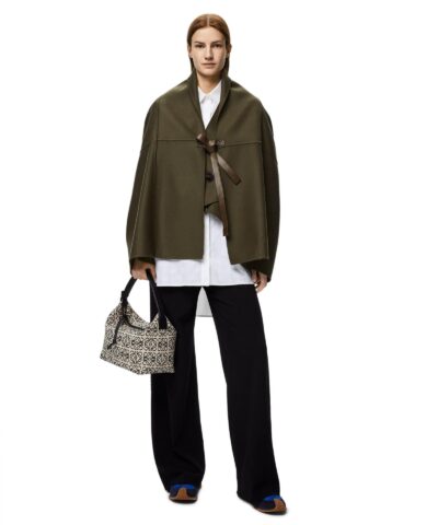 Loewe Small Cubi Bag In Anagram Jacquard And Calfskin 20249980 7